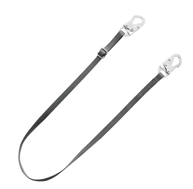 V-Series standard single-leg adjustable restraint lanyard, 6',36C small snaphooks, ANSI Z359.3-2017, CSA Z259.11-17 - Lanyards